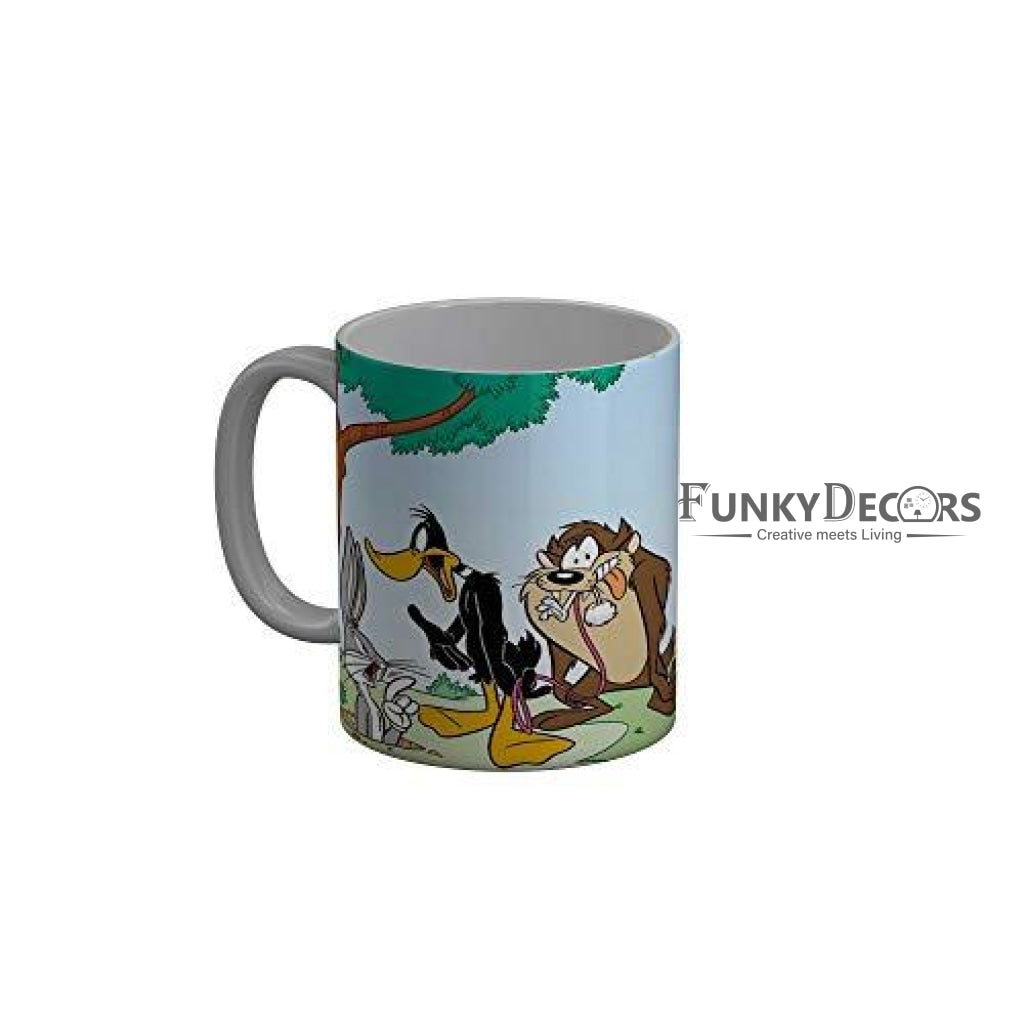 Funkydecors Looney Tunes Cartoon Ceramic Mug 350 Ml Multicolor Mugs