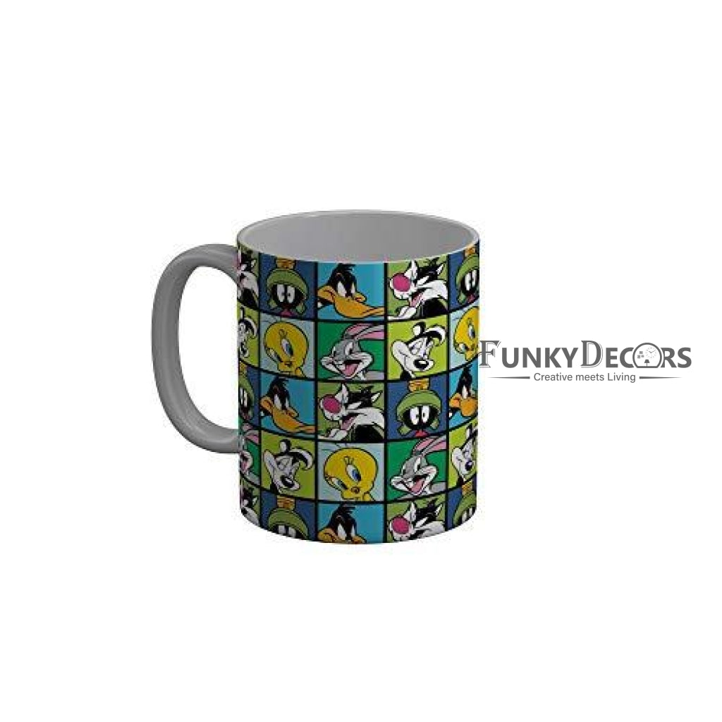 Funkydecors Looney Tunes Cartoon Ceramic Mug 350 Ml Multicolor Mugs