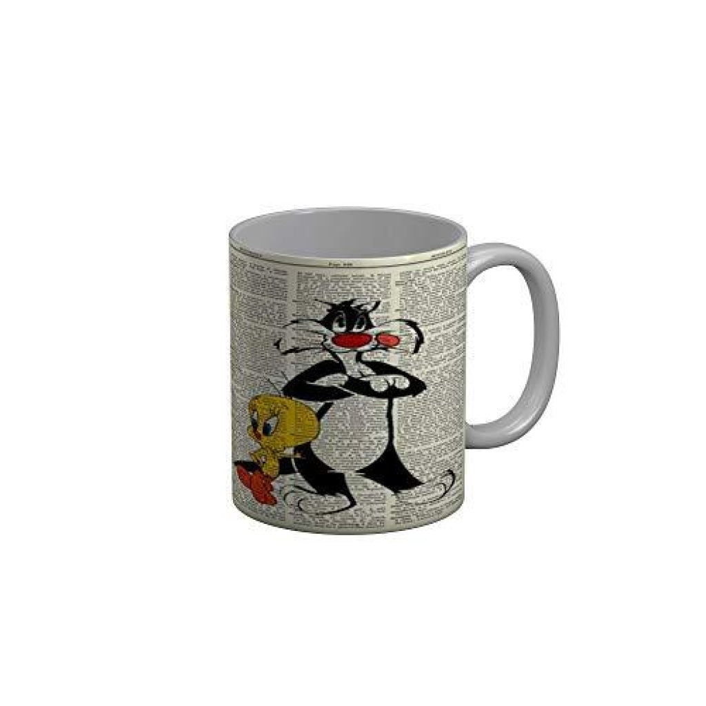 Funkydecors Looney Tunes Cartoon Ceramic Mug 350 Ml Multicolor Mugs