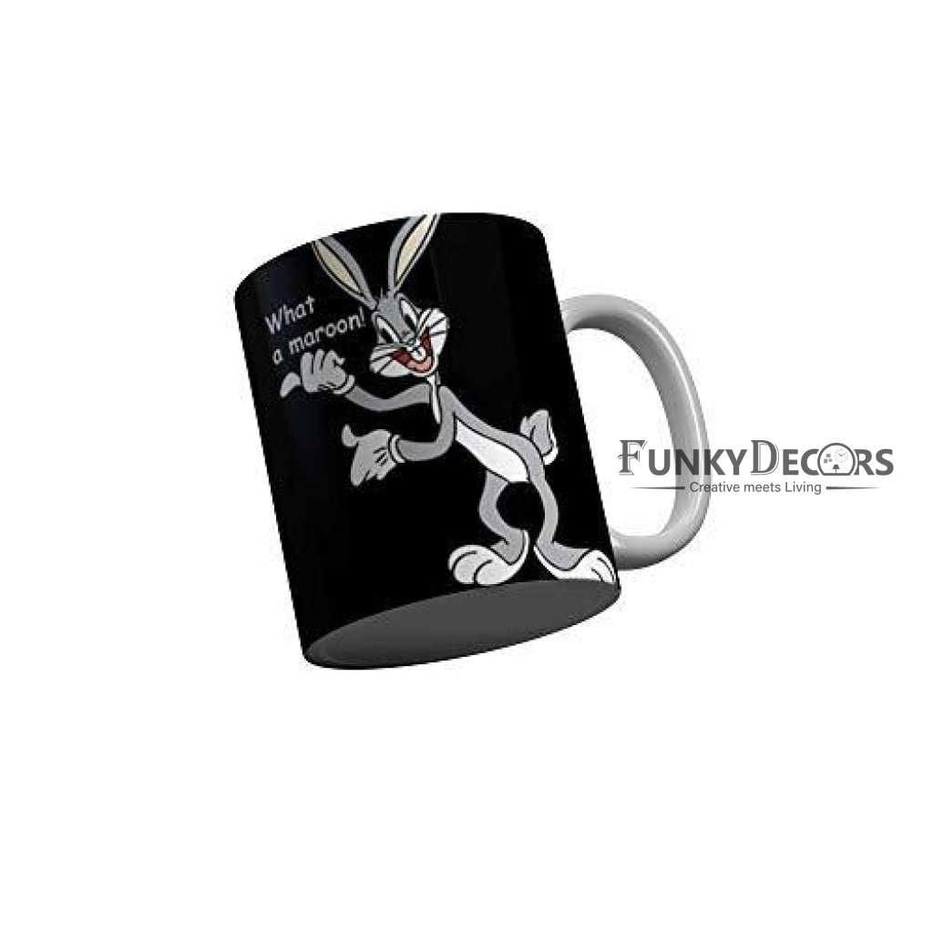 Funkydecors Looney Tunes Cartoon Ceramic Mug 350 Ml Multicolor Mugs