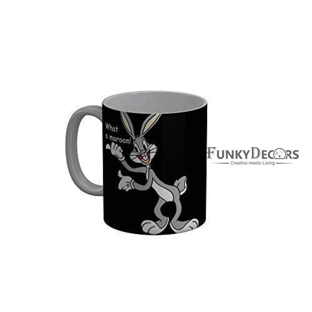 Funkydecors Looney Tunes Cartoon Ceramic Mug 350 Ml Multicolor Mugs