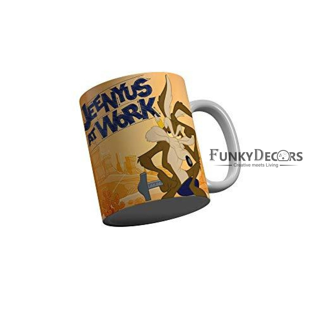 Funkydecors Looney Tunes Cartoon Ceramic Mug 350 Ml Multicolor Mugs