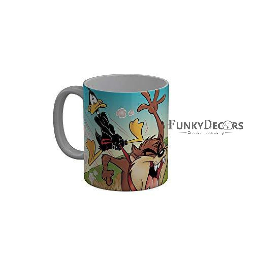 Funkydecors Looney Tunes Cartoon Ceramic Mug 350 Ml Multicolor Mugs