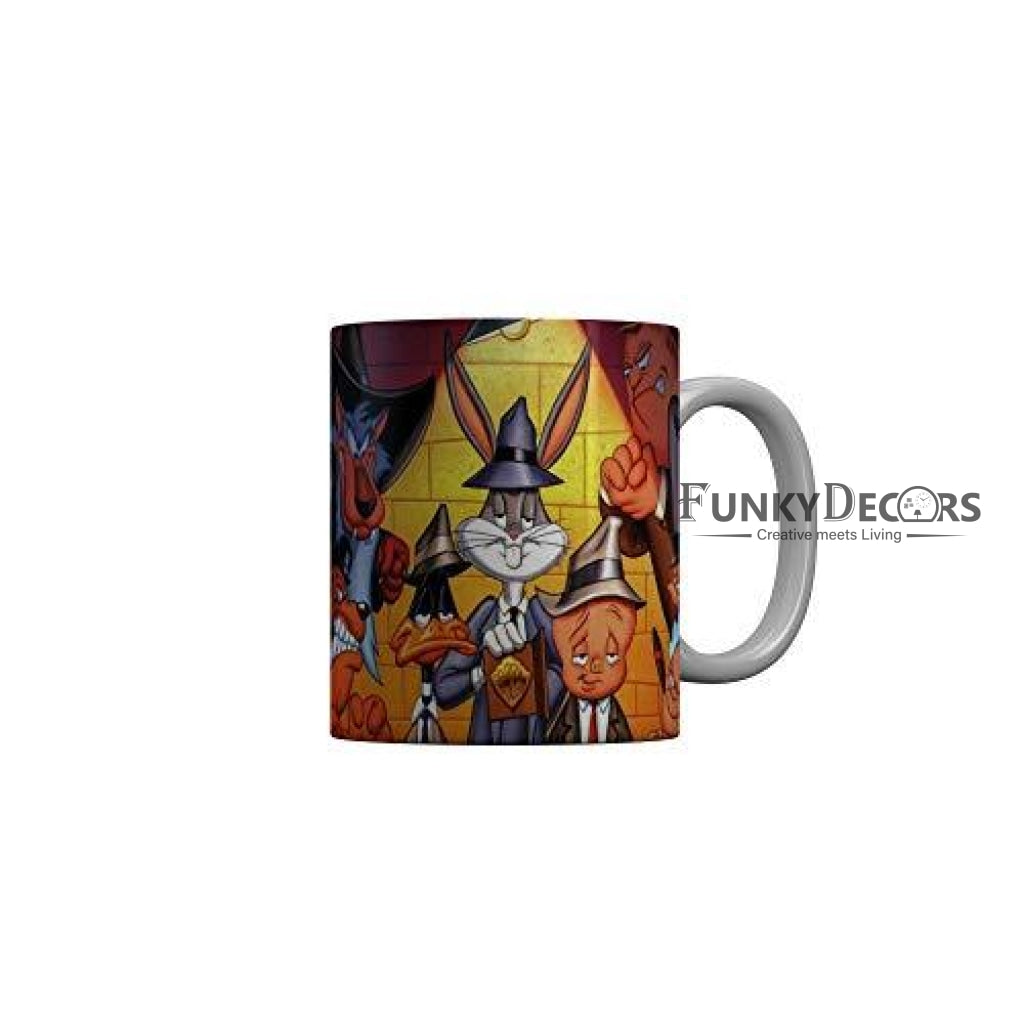 Funkydecors Looney Tunes Cartoon Ceramic Mug 350 Ml Multicolor Mugs