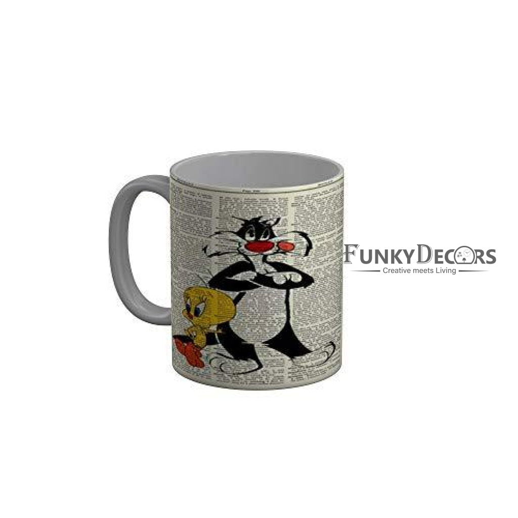 Funkydecors Looney Tunes Cartoon Ceramic Mug 350 Ml Multicolor Mugs