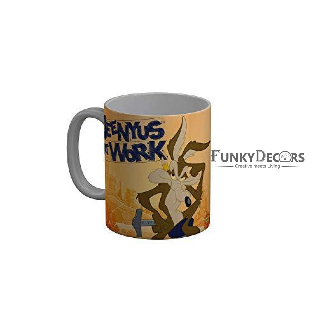 Funkydecors Looney Tunes Cartoon Ceramic Mug 350 Ml Multicolor Mugs