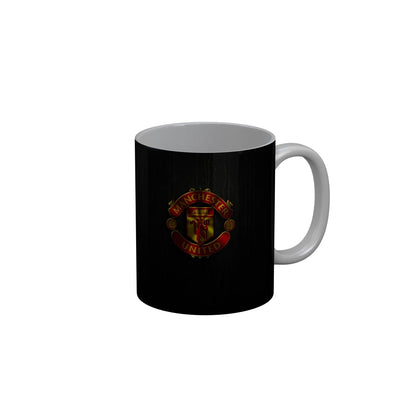 FunkyDecors Manchester United Football Black Ceramic Coffee Mug