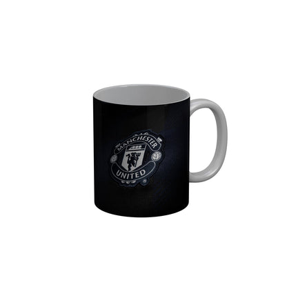 FunkyDecors Manchester United Football Black Ceramic Coffee Mug
