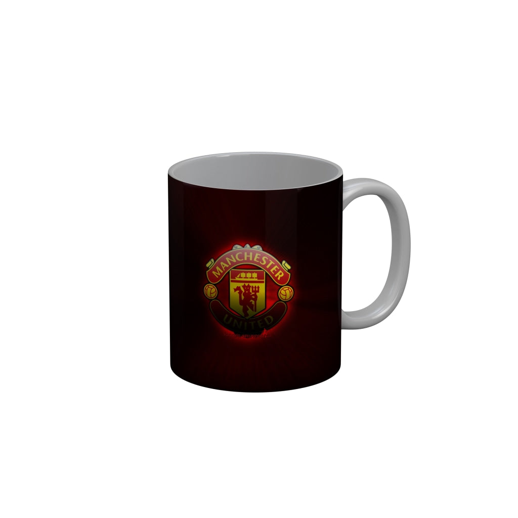 FunkyDecors Manchester United Football Red Ceramic Coffee Mug