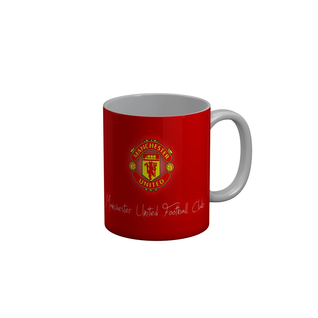 FunkyDecors Manchester United Football Red Ceramic Coffee Mug