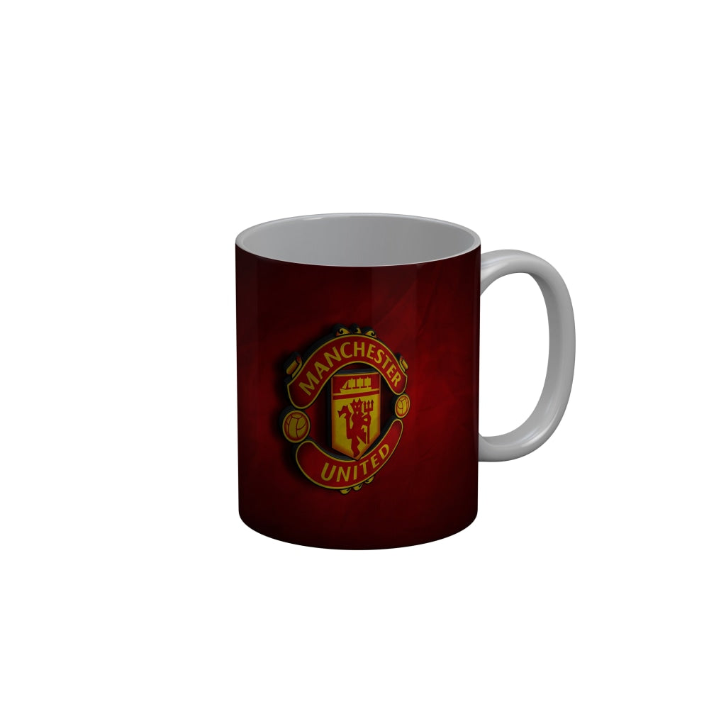 FunkyDecors Manchester United Football Red Ceramic Coffee Mug