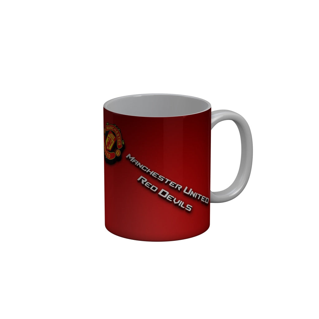 FunkyDecors Manchester United Red Devil Football Ceramic Coffee Mug