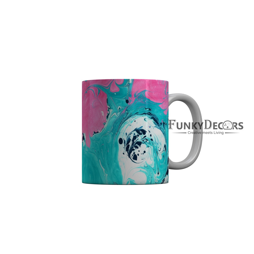 FunkyDecors Marble Pattern Ceramic Coffee Mug
