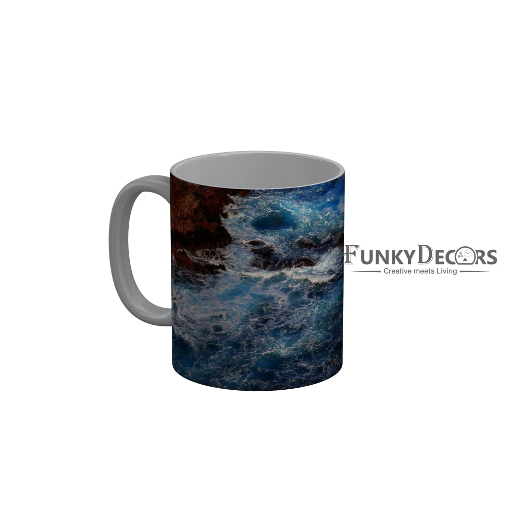 FunkyDecors Marble Pattern Ceramic Coffee Mug