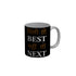 FunkyDecors Mili To Best Nahi To Next Black Quotes Ceramic Coffee Mug, 350 ml
