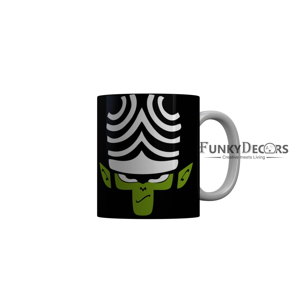 FunkyDecors Mojojo Black Funny Ceramic Coffee Mug, 350 ml