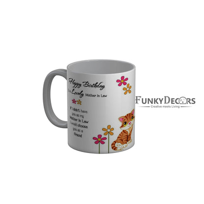 FunkyDecors Mom Birthday Mother Day World Greatest Mom Ceramic Coffee Mug