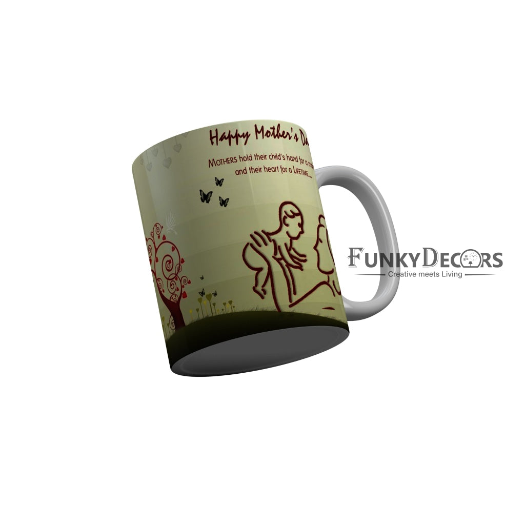 FunkyDecors Mom Birthday Mother Day World Greatest Mom Ceramic Coffee Mug