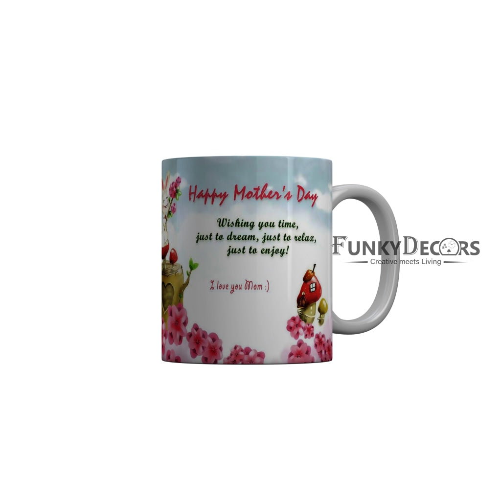 FunkyDecors Mom Birthday Mother Day World Greatest Mom Ceramic Coffee Mug