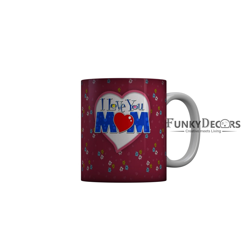 FunkyDecors Mom Birthday Mother Day World Greatest Mom Ceramic Coffee Mug