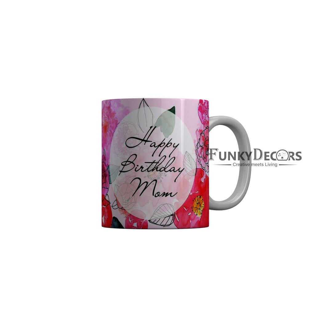 FunkyDecors Mom Birthday Mother Day World Greatest Mom Ceramic Coffee Mug