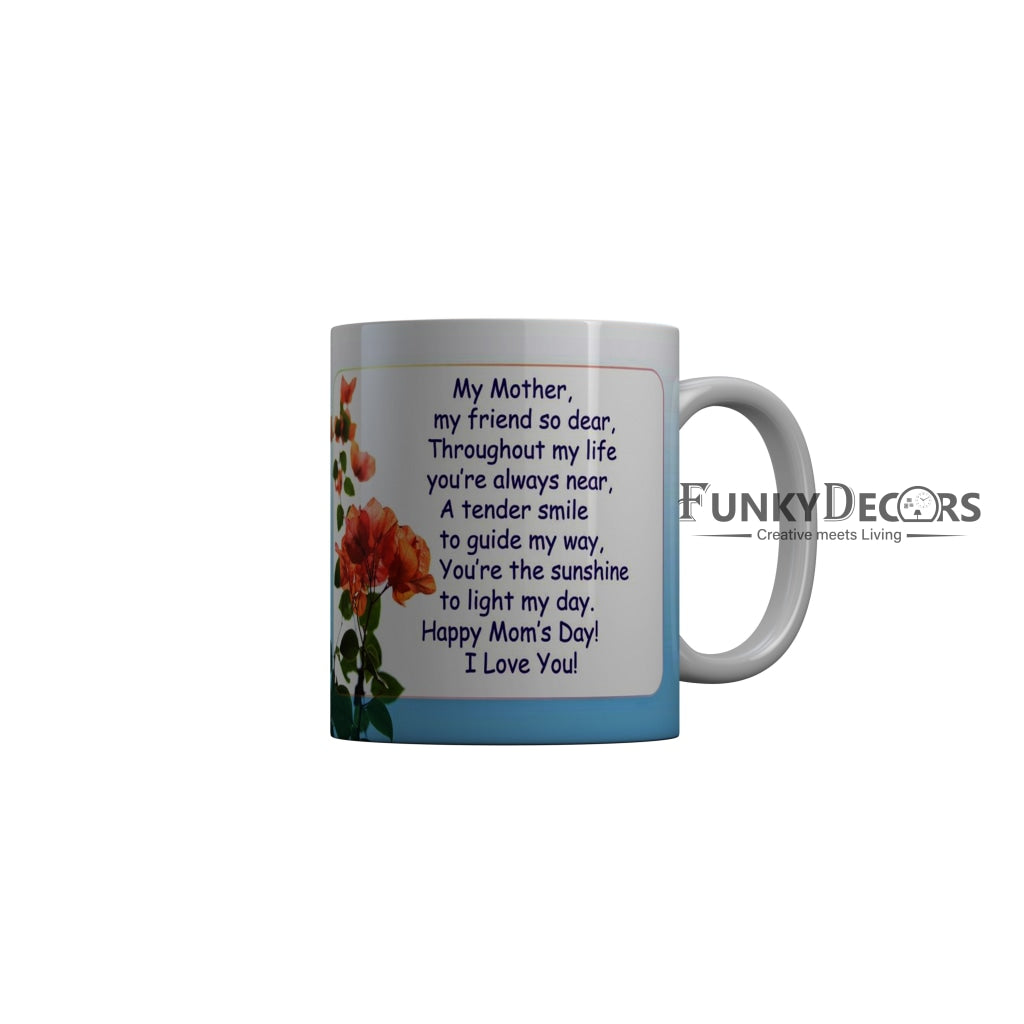 FunkyDecors Mom Birthday Mother Day World Greatest Mom Ceramic Coffee Mug