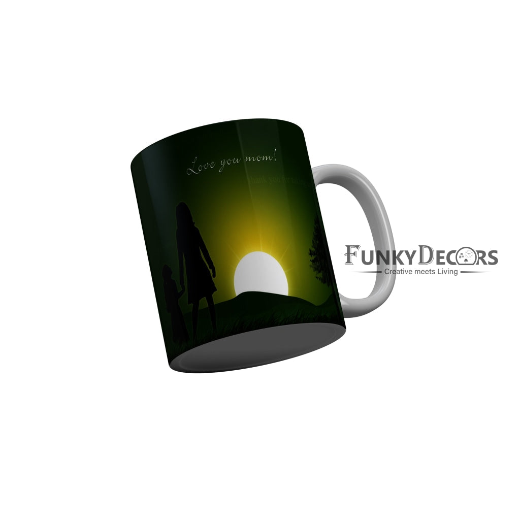 FunkyDecors Mom Birthday Mother Day World Greatest Mom Ceramic Coffee Mug