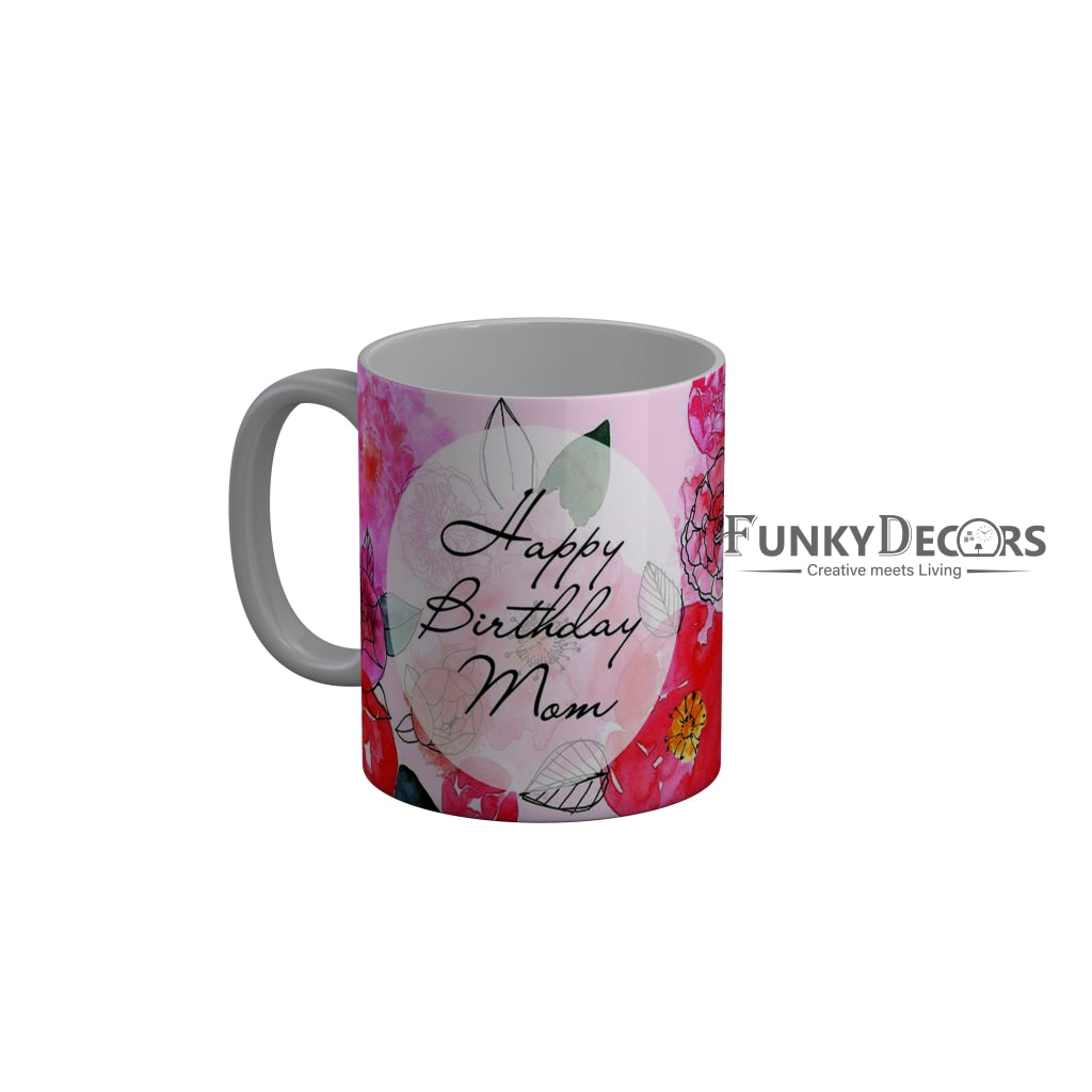 FunkyDecors Mom Birthday Mother Day World Greatest Mom Ceramic Coffee Mug