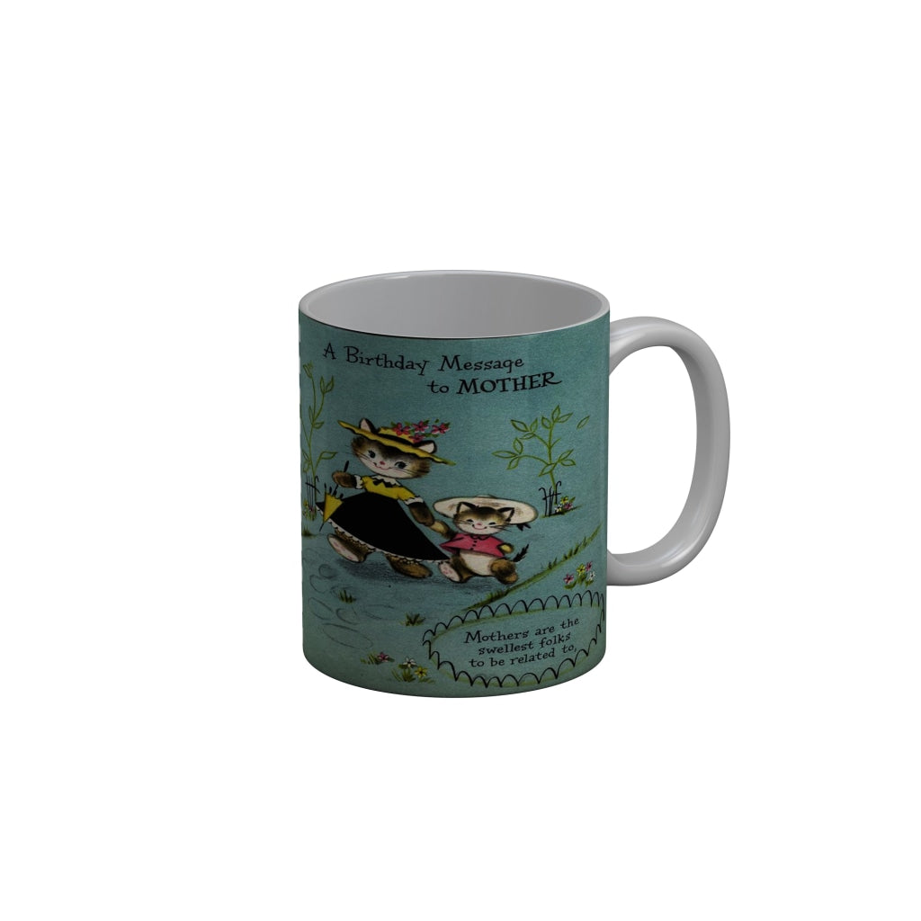 FunkyDecors Mom Birthday Mother Day World Greatest Mom Ceramic Coffee Mug