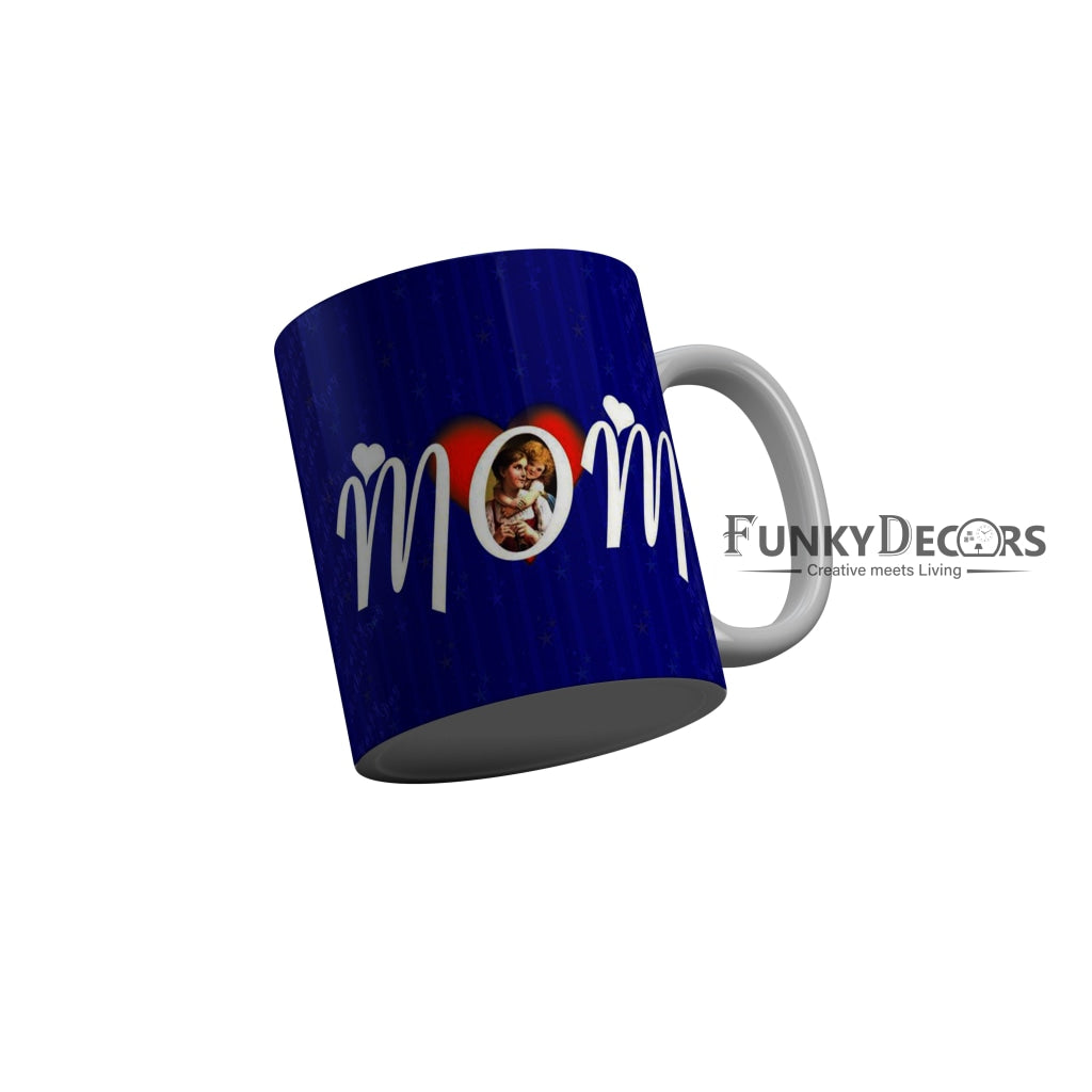 FunkyDecors Mom Birthday Mother Day World Greatest Mom Ceramic Coffee Mug