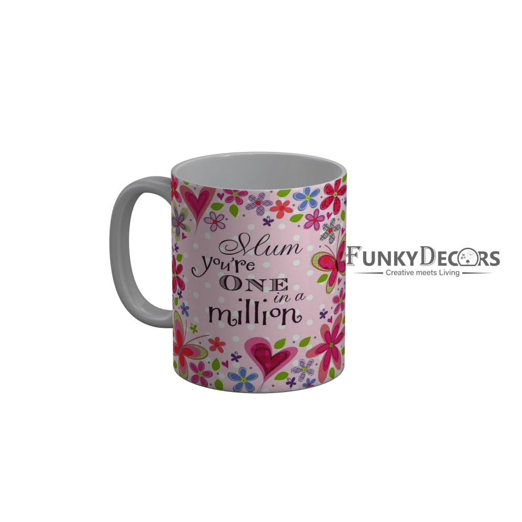 FunkyDecors Mom Birthday Mother Day World Greatest Mom Ceramic Coffee Mug