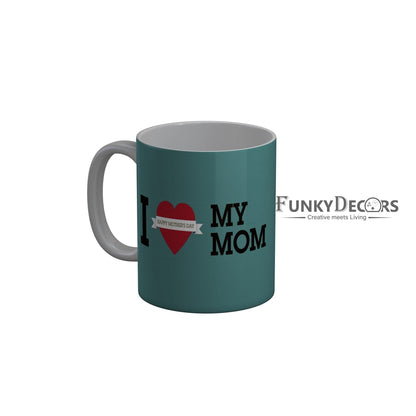 FunkyDecors Mom Birthday Mother Day World Greatest Mom Ceramic Coffee Mug