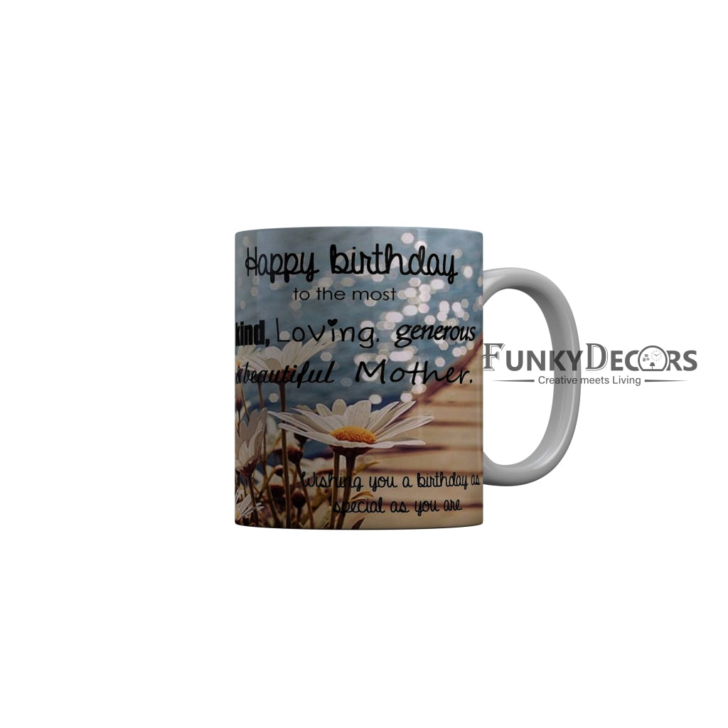 FunkyDecors Mom Birthday Mother Day World Greatest Mom Ceramic Coffee Mug