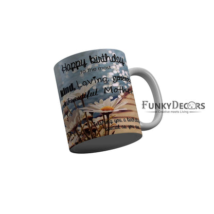 FunkyDecors Mom Birthday Mother Day World Greatest Mom Ceramic Coffee Mug