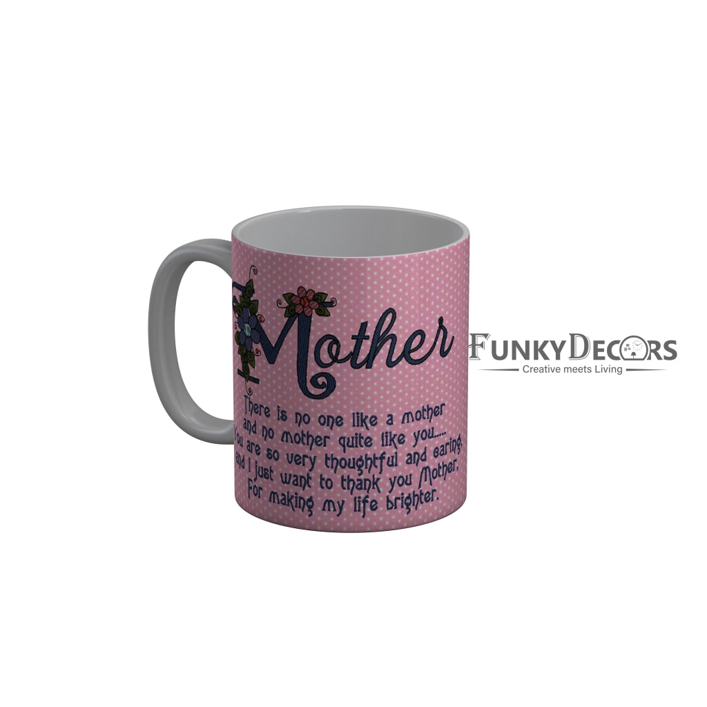 FunkyDecors Mom Birthday Mother Day World Greatest Mom Ceramic Coffee Mug