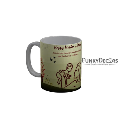 FunkyDecors Mom Birthday Mother Day World Greatest Mom Ceramic Coffee Mug