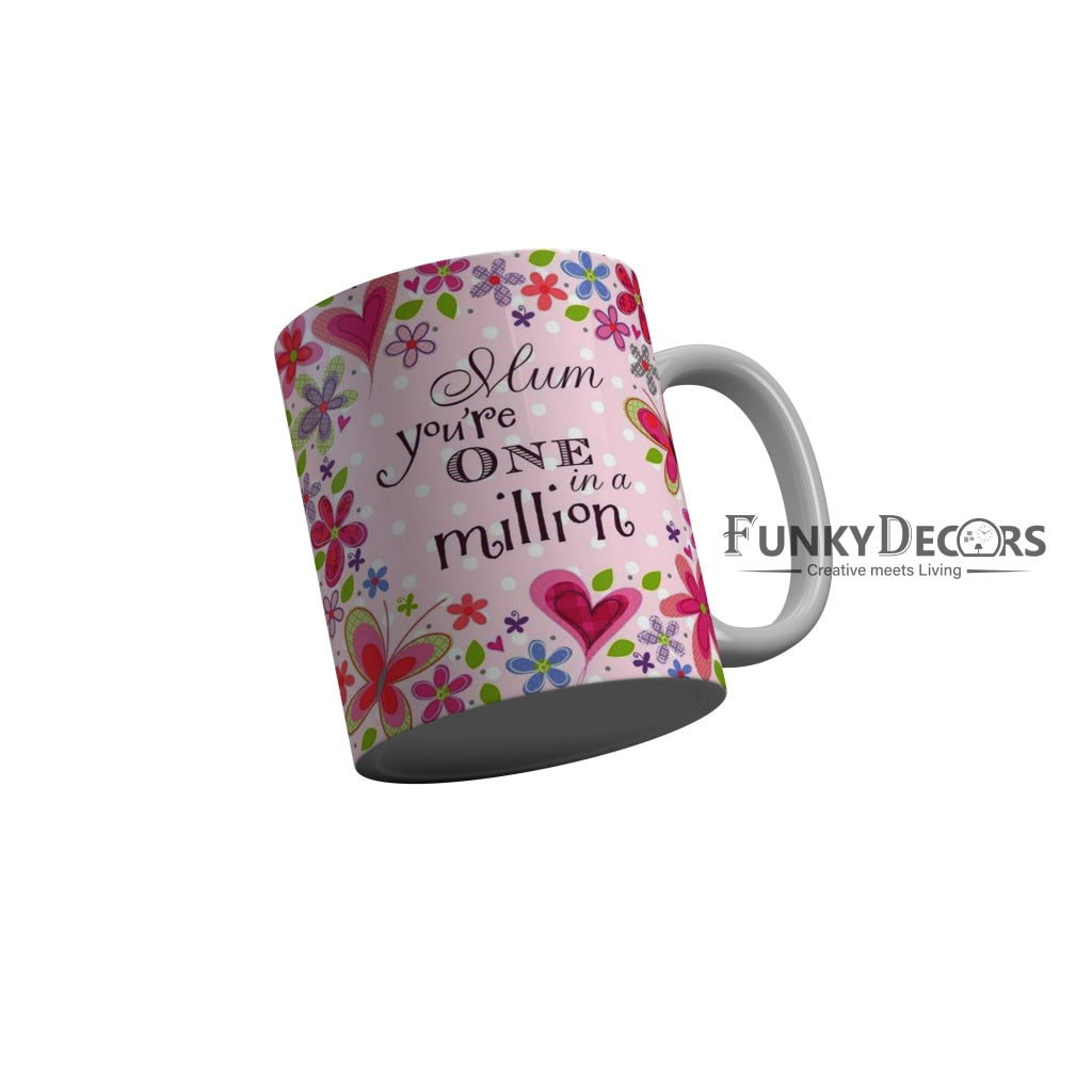 FunkyDecors Mom Birthday Mother Day World Greatest Mom Ceramic Coffee Mug