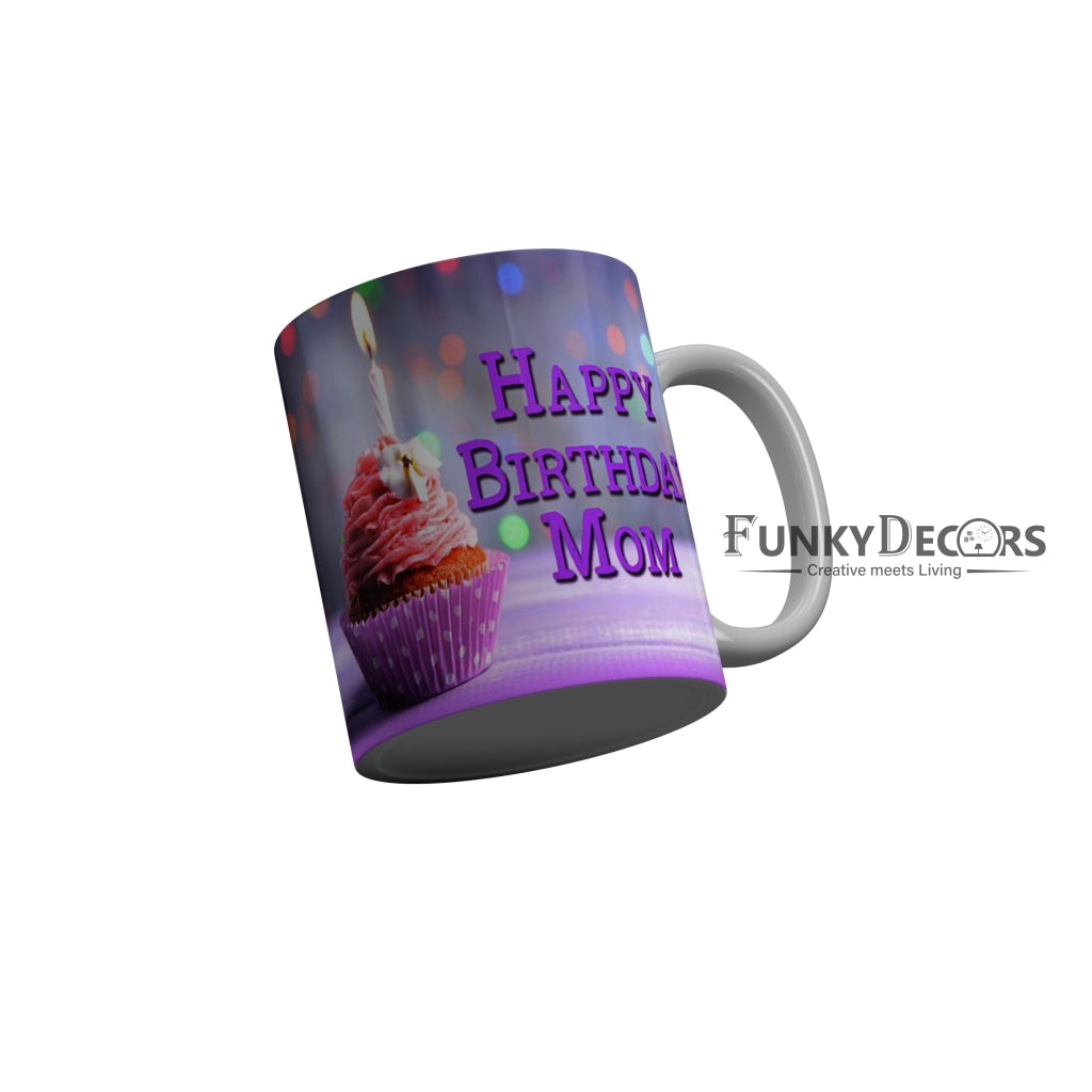 FunkyDecors Mom Birthday Mother Day World Greatest Mom Ceramic Coffee Mug