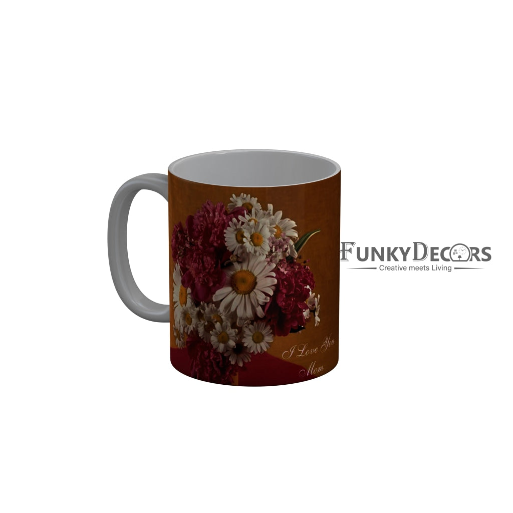 FunkyDecors Mom Birthday Mother Day World Greatest Mom Ceramic Coffee Mug