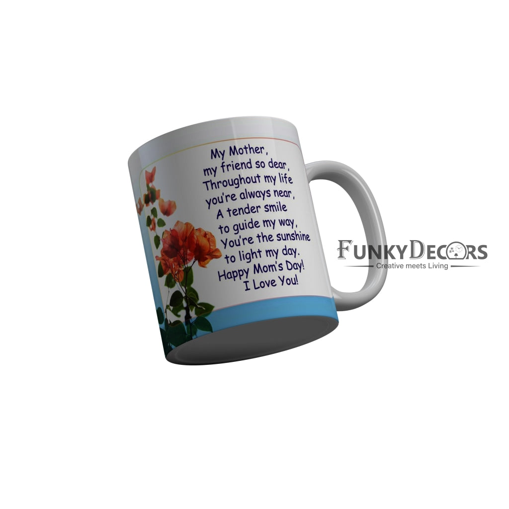 FunkyDecors Mom Birthday Mother Day World Greatest Mom Ceramic Coffee Mug