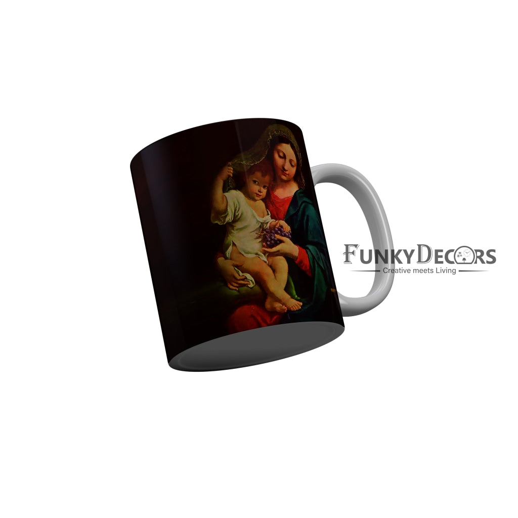 FunkyDecors Mom Birthday Mother Day World Greatest Mom Ceramic Coffee Mug