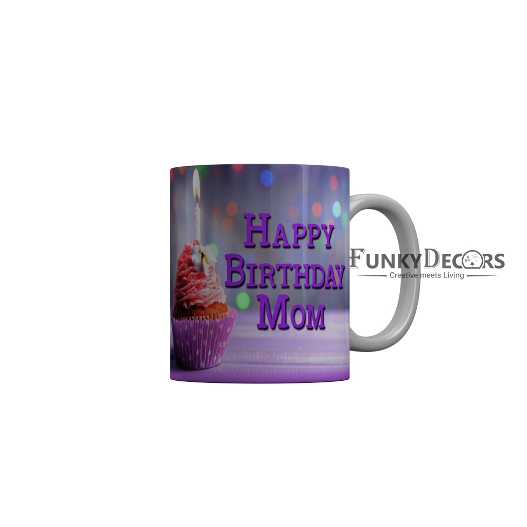 FunkyDecors Mom Birthday Mother Day World Greatest Mom Ceramic Coffee Mug