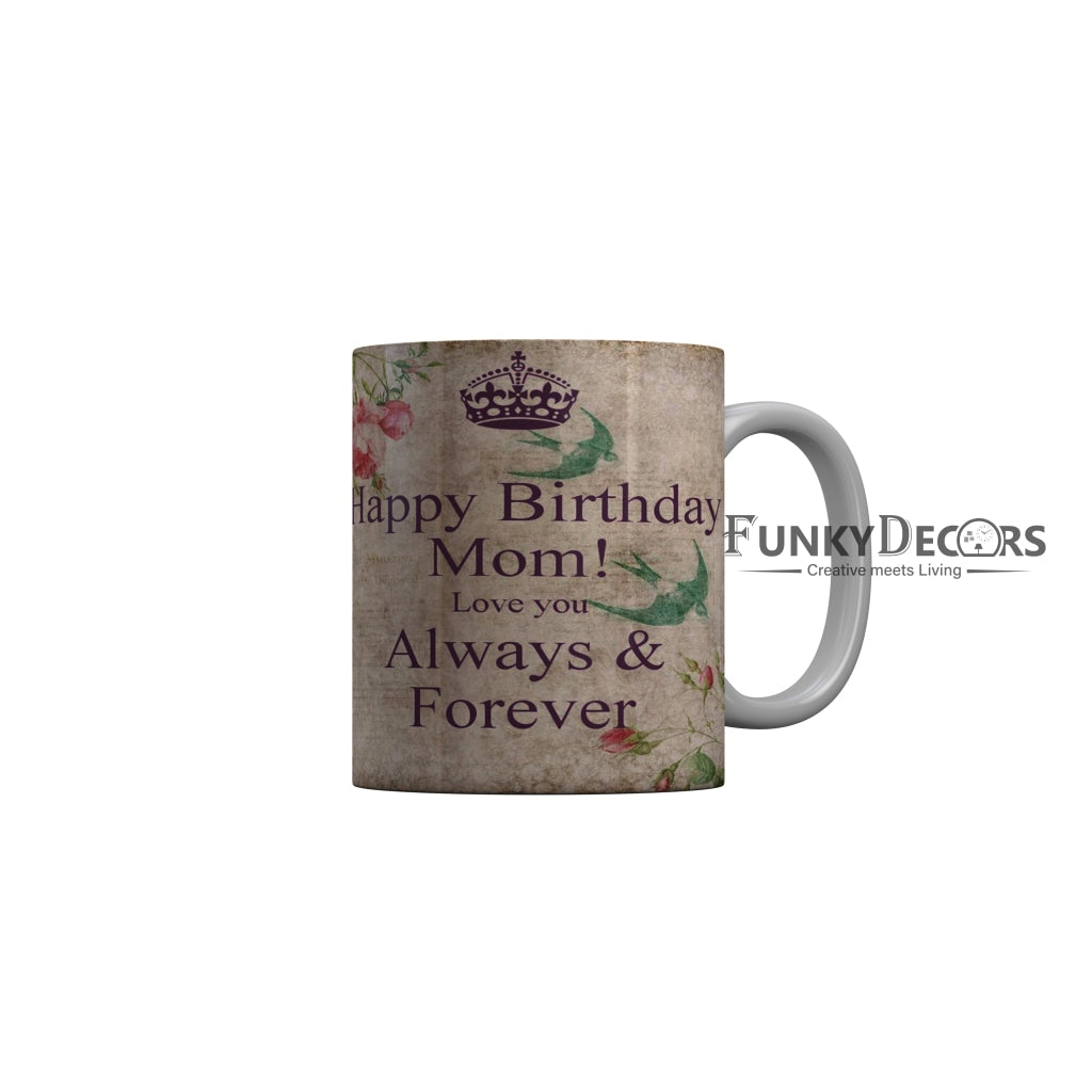 FunkyDecors Mom Birthday Mother Day World Greatest Mom Ceramic Coffee Mug