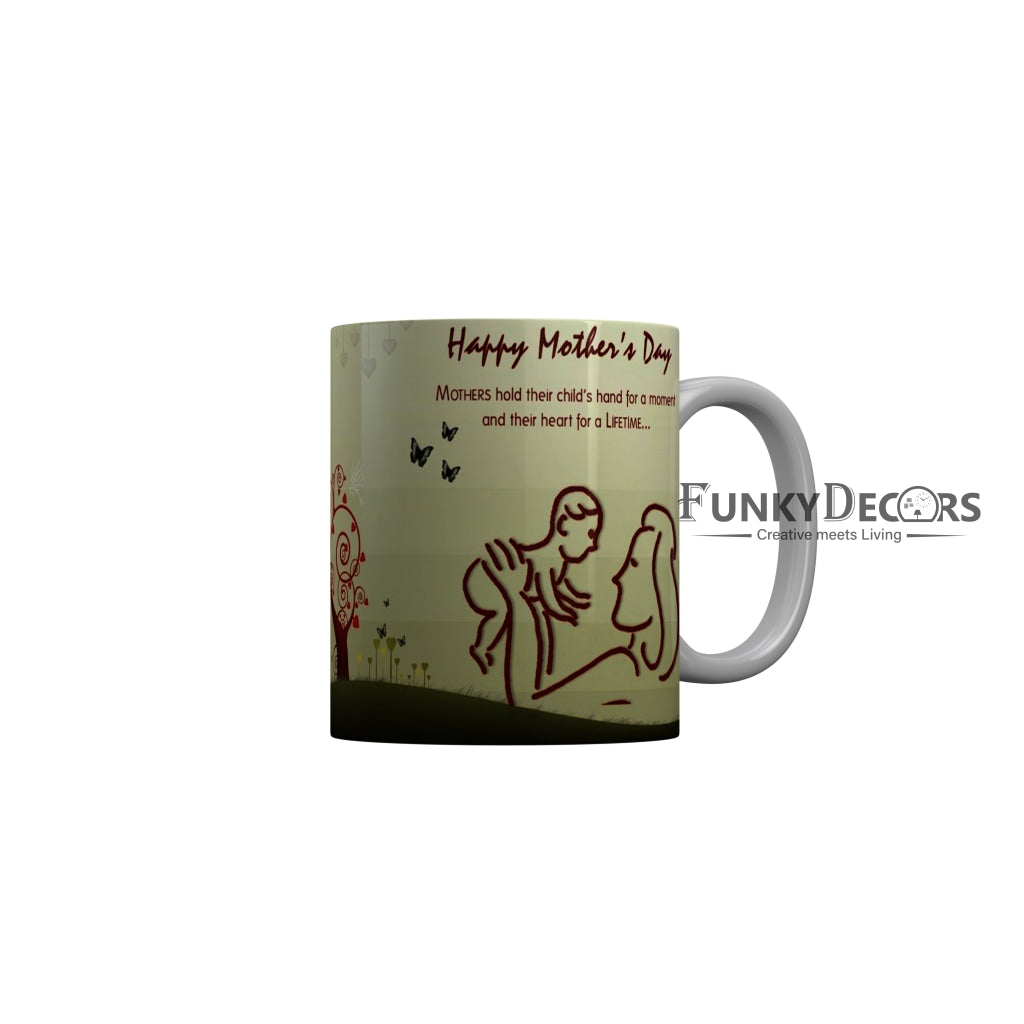 FunkyDecors Mom Birthday Mother Day World Greatest Mom Ceramic Coffee Mug