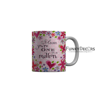 FunkyDecors Mom Birthday Mother Day World Greatest Mom Ceramic Coffee Mug