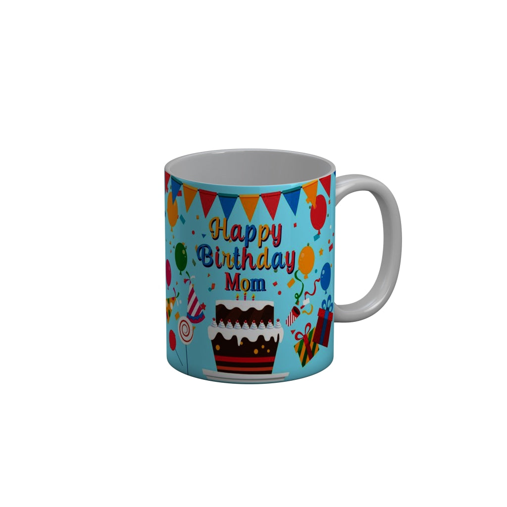 FunkyDecors Mom Birthday Mother Day World Greatest Mom Ceramic Coffee Mug