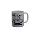 FunkyDecors Mr Lazy Grey Funny Quotes Ceramic Coffee Mug, 350 ml