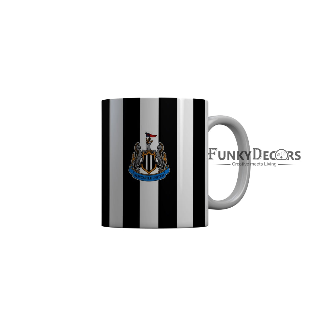 FunkyDecors Newcastle United White Black Ceramic Coffee Mug