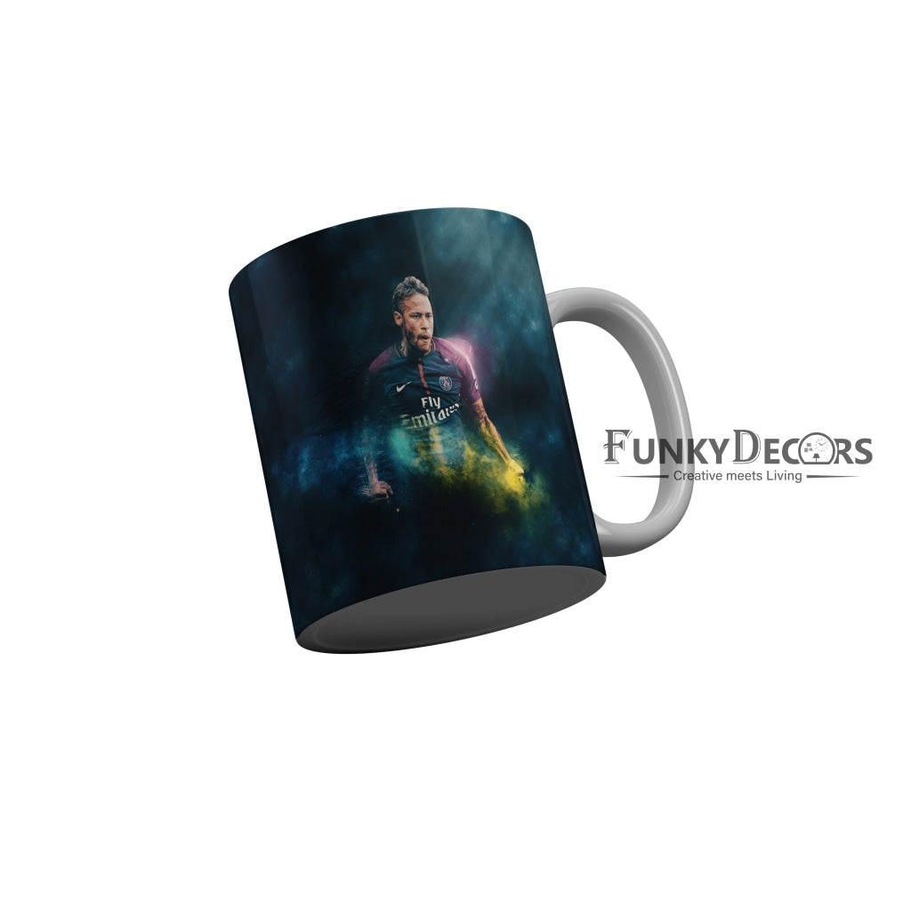 FunkyDecors Neymar Jr Football Ceramic Coffee Mug