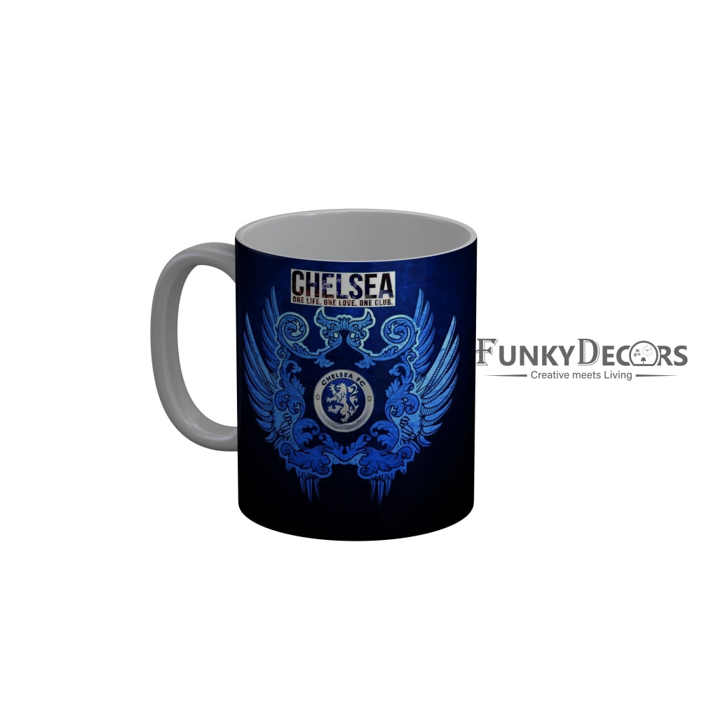 FunkyDecors One Life One Love One Club Chelsea FC Blue Ceramic Coffee Mug
